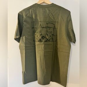 KAWS x Uniqlo olive shirt